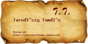 Tarnóczy Tamás névjegykártya